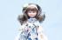 Кукла Селия в платье с цветным фартуком, 30 см.  - миниатюра №2